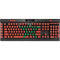 Morocco Flag Distressed K95 RGB PLATINUM Mechanical Gaming Keyboard Skin